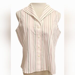 Jones New York Pinstriped Button Down Shirt, Non-Iron